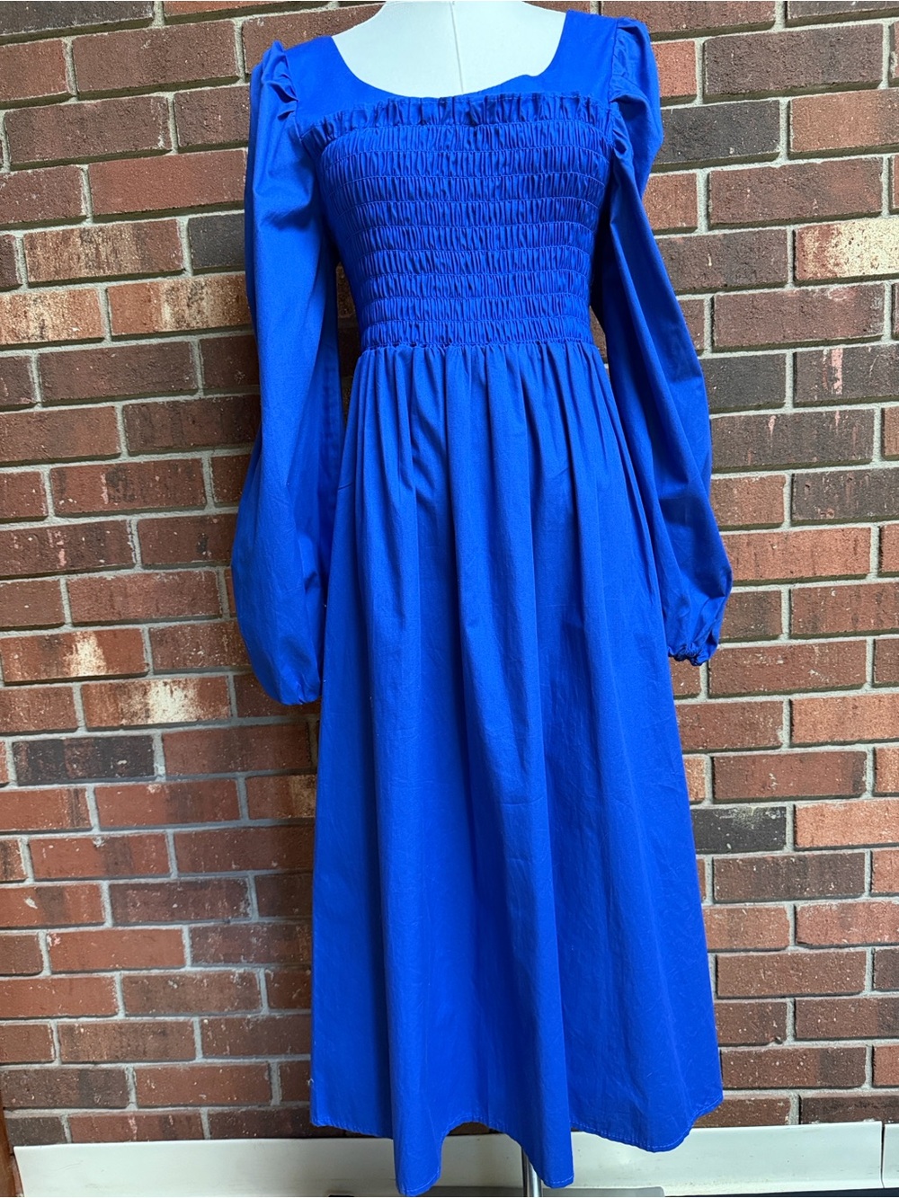 Sunday Up Royal Blue Bailey Midi Dress Size Small